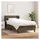 vidaXL Boxspringbett 100 x 200 cm Dunkelbraun