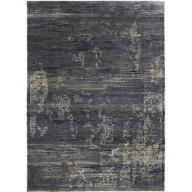 Musterring Teppich MUSTERRING "WAVE KONTURA", grau (grau, blau), B:200cm H:9mm L:300cm, Polypropylen, Teppiche, Teppich, exlcusive MUSTERRING DELUXE COLLECTION kuscheliges Microfaser Garn