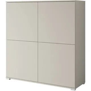 INOSIGN PC-Schrank Kenia, Sekretär, Home Office (1 St), Mit Push-to-open, Tastaturauszug und praktischem Stauraum beige