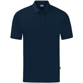 Jako Polo Organic Stretch blau XXL