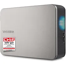 Toshiba Canvio Flex 4TB - tragbare Externe 2,5''-Festplatte (HDD) für Mac, Windows PC, Smartphone und Tablet, kompatibel mit den meisten USB-C- und USB-A-Geräten, warmes Silber (HDTX240ESCCA)