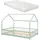 [en.casa] Hausbett Hesel 140 x 200 cm Kiefer mintgrün