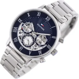 Tommy Hilfiger Legend 1710569 Herrenuhr - Silber/Dunkelblau