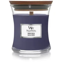 Woodwick Hinoki Dahlia Duftkerze 85 g lila