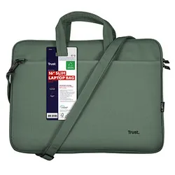 Trust Laptoptasche Bologna Slim Kunstfaser grün 24450 bis 40,6 cm (16 Zoll)