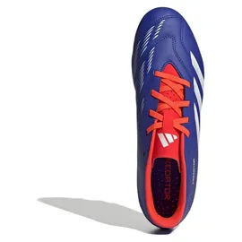 adidas Predator Club AG/FG Herren Lucid Blue/Cloud White/Solar Red 44