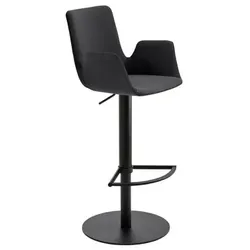 Mayer Sitzmöbel Barhocker »1227«, Breite: 53 cm, höhenverstellbar, Mikrofaser, grau