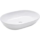 Schöner Wohnen Aufsatz-Waschbecken Sati 60 cm x 42 cm Weiß