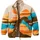 Passenger Fairbanks 2.0 Full Zip Recycled Sherpa Fleece L Mountain Sunset Multi