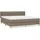 vidaXL Boxspringbett 180 x 200 cm Taupe