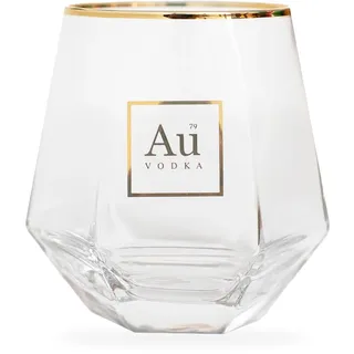 Au Vodka Diamantschliffglas