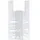 Papstar 250 Hemdchen-Tragetaschen, HDPE 48 cm x 22 cm x 12 cm transparent Knotenbeutel