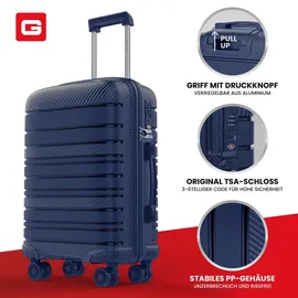 GENTOR 4-Rollen 64 cm / 68 l blau