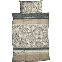 Traumschlaf Verena ornamental beige/antrazit 200 x 200 cm + 2 x 80 x 80 cm
