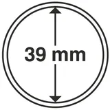 Leuchtturm Münzkapseln CAPS 39 mm, 10er Packs