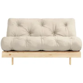 Karup Roots Schlafcouch Baumwolle 2,5-Sitzer Beige