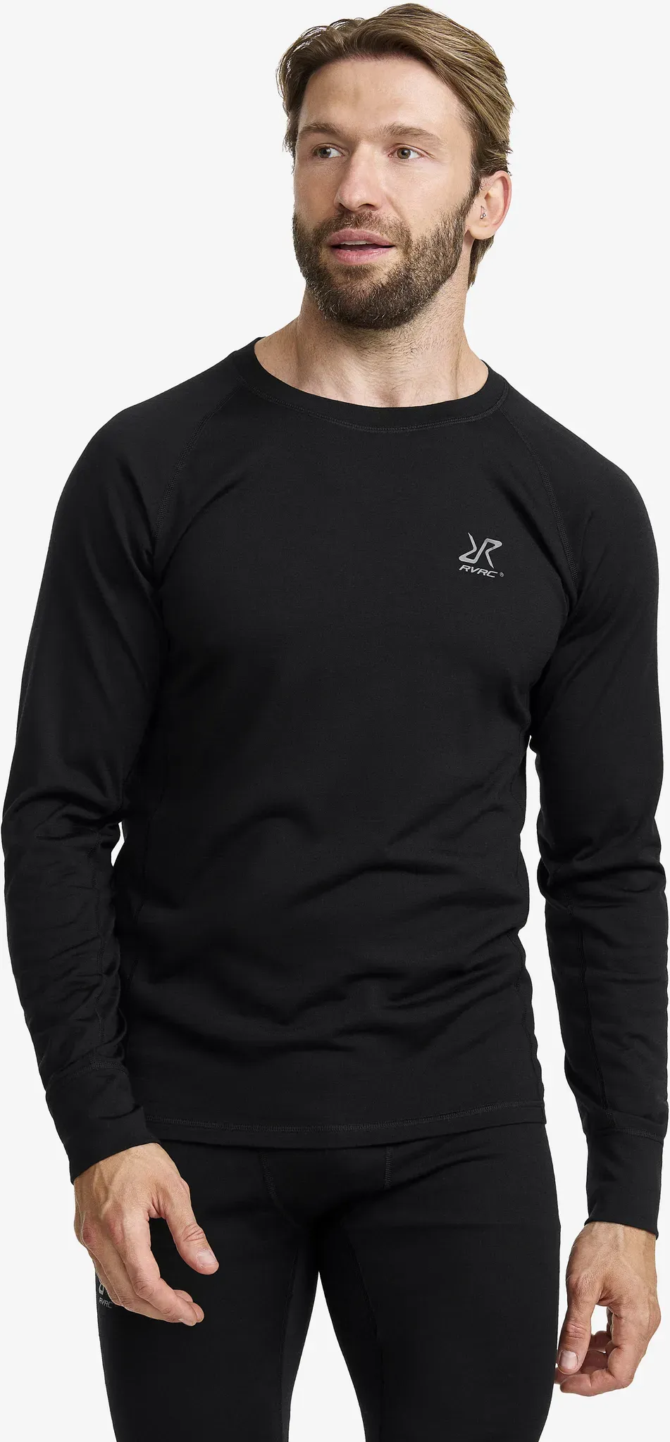 Route Merino Light Base Layer Top Herren Black, Größe:M - Herren > Funktionsunterwäsche - Schwarz