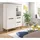 inn.furn Highboard weiß Eiche 100 x 140 cm, mit Soft Close Hygge