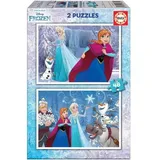 Educa - Kinderpuzzle Die Eiskönigin | 2x48 Teile Puzzleset | Anna, ELSA, Olaf, Kinderpuzzle Disney Frozen | ab 4 Jahren (16852)