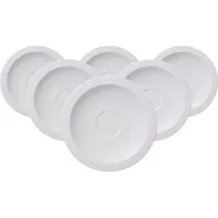 Villeroy & Boch White Pearl Untertasse 6-tlg. weiß