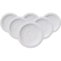 Villeroy & Boch White Pearl Untertasse 6-tlg. weiß