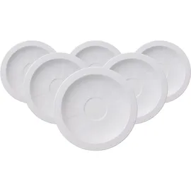 Villeroy & Boch White Pearl Untertasse 6-tlg. weiß