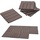 [en.casa] WPC Fliesen Schramberg 11er Set 1m2 Dunkelbraun