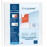 Exacompta 10x Ringbuch Kreacover 40 mm-Ring-ø Weiß