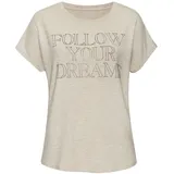 LASCANA Rundhalsshirt Beige meliert 36/38
