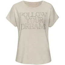 LASCANA Rundhalsshirt Beige meliert 36/38