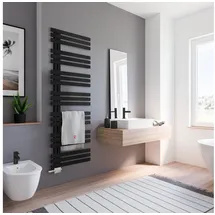 Schulte Designheizkörper Emma 1760 x 600 mm 787 W schwarz Anschluss unten