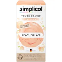 Heitmann simplicol Textilfarbe intensiv Peach Splash | Einfaches Färben in der Waschmaschine | Flüssige Farbe & Fixierpulver | 1er Pack