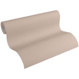 A.S. Création Vliestapete glatte Wand Tapete Unitapete 10,05 m x 0,53 m 309167 3091-67, Beige/Braun