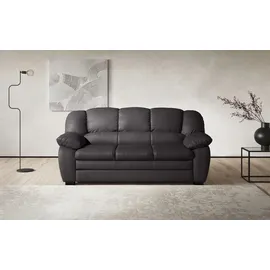 Cotta 2,5-Sitzer "Casino", schwarz, B:191cm H:88cm T:92cm, Luxus-Microfaser (100% Polyester);NaturLEDER, echtes Rindsleder, Sofas, Polstergarnitur, auch als Set erhältlich