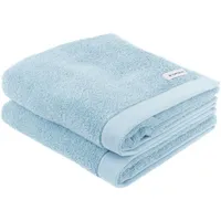 Tom Tailor Unisex Handtücher im 2er-Pack, 50x100 cm, blau,