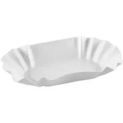 2000x Pommes Pappschale, weiß, 10x17cm