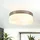 Licht-Erlebnisse Deckenlampe 1 x E27 rund Glas Nickel matt
