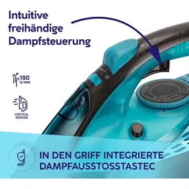 MPM MZE-29 Dampfbügeleisen Blau/Schwarz