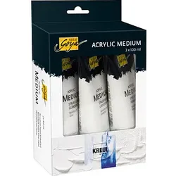 3 KREUL SOLO Goya Gel- und Strukturpasten-Set weiß