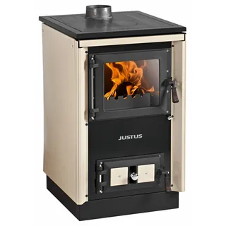 Justus Küchenofen Rustico 50 2.0 Stahl Creme