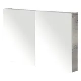 Spiegelschrank Sanox 100 x 13 x 65 cm tabacco 2-türig doppelt verspiegelte Türen