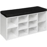 Tectake tectake® Schuhschrank mit Sitzpolster 103,5x48x30cm