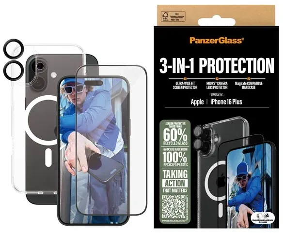3-in-1 Protection Bundle iPhone 16 Plus