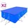 vidaXL Poolabdeckungen PE rechteckig 394 x 207 cm 90 g/m2 2 St.