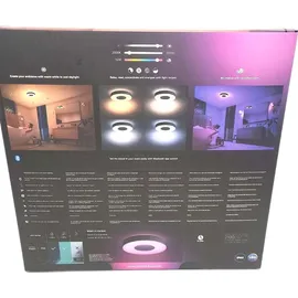 Philips Hue White & Color Ambiance Xamento Deckenleuchte rund schwarz