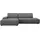 Home Affaire Eckcouch Cord 2-Sitzer Grau