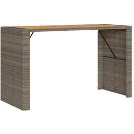 vidaXL Garten-Bartisch 185 x 80 x 110 cm Grau