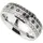 LEONARDO "Ring Atura" Gr. 20, schwarz-weiß (edelstahlfarben, schwarz, kristallweiß), Fingerringe, Damen, 20, Edelstahl, 7mm, Fingerring, mit Zirkonia (synth.)