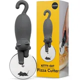 ototo Kitty Cut Pizzaschneider Edelstahl schwarz, weiß