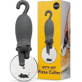 ototo Kitty Cut Pizzaschneider Edelstahl schwarz, weiß